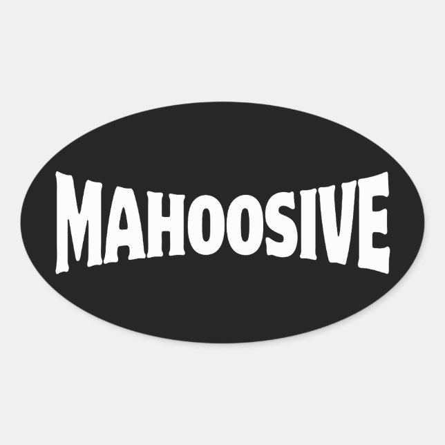 STICKER OVAL MAHOOSIF (Devant)