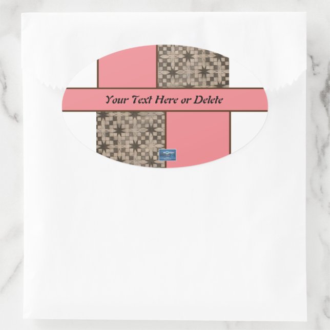 Sticker Oval (Peach LED S.C.C.) RFPMDesigns ©️ 202 (Sac)