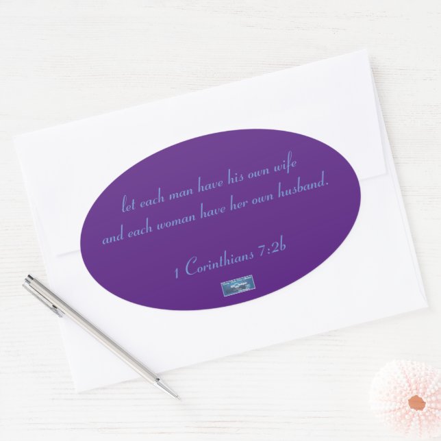 Sticker Oval (Triangles Violets) RFPMDesigns ©️ 20 (Enveloppe)