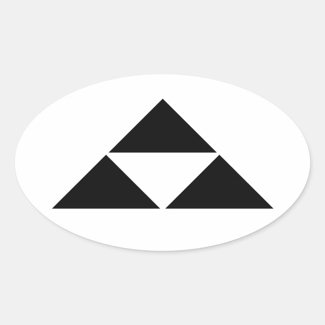 STICKER OVALE 北条鱗 (Devant)