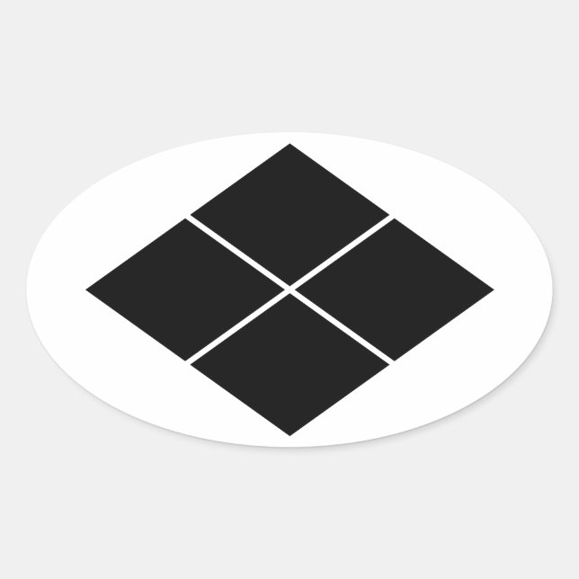STICKER OVALE 武田菱 (Devant)