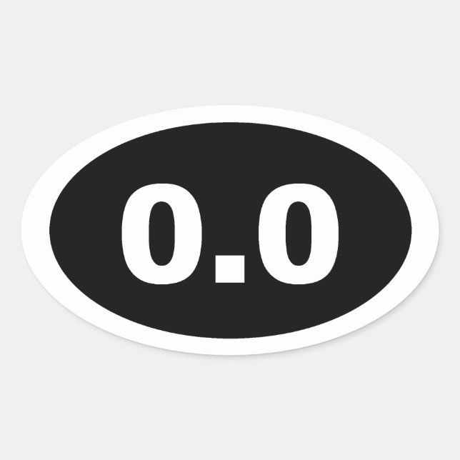 STICKER OVALE 0.0 (Devant)