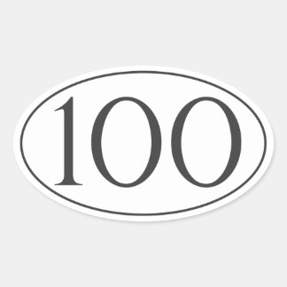 Sticker Ovale 100 Miles