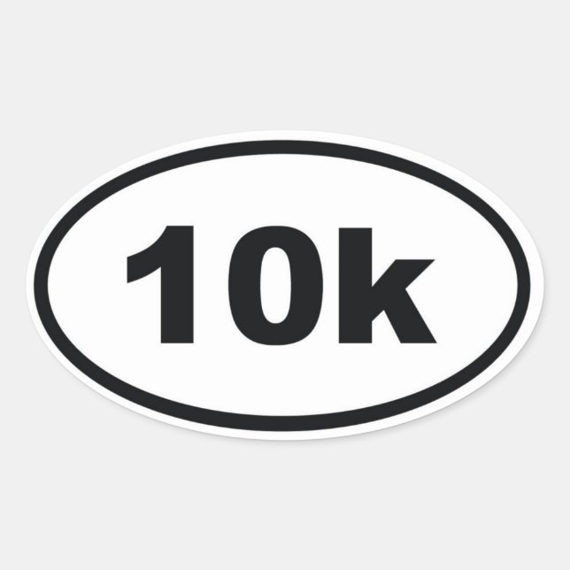 Sticker Ovale 10 k (Devant)