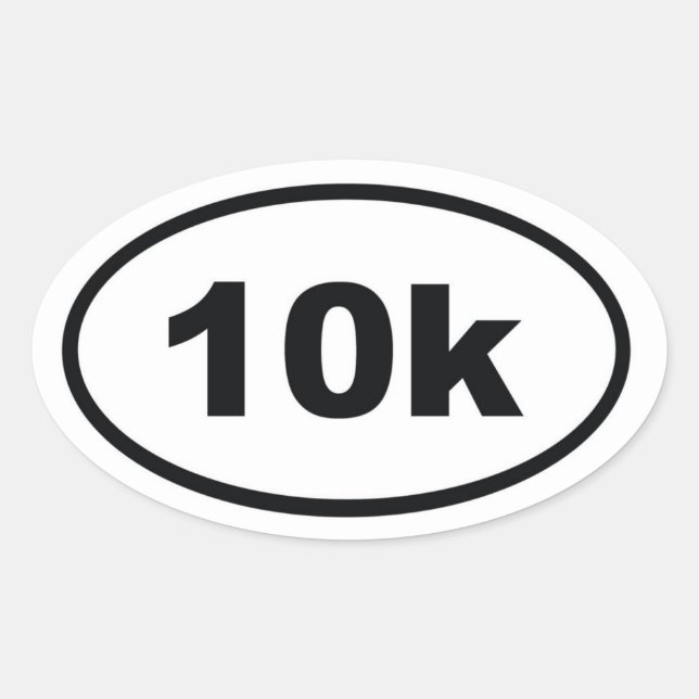 Sticker Ovale 10 k (Devant)