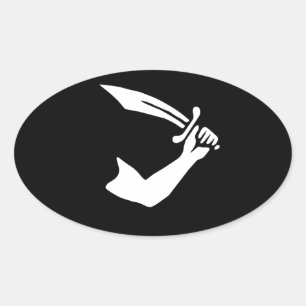 Sticker Ovale 12923-pirate-thomas-tordeuse-vecteur PIRATE SWORD