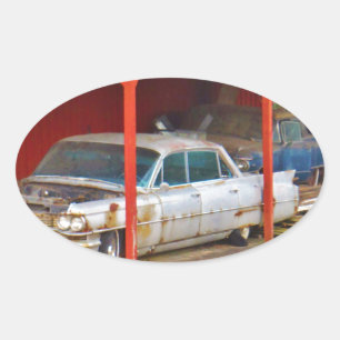 Sticker Ovale 1963 Silver Sadan deville