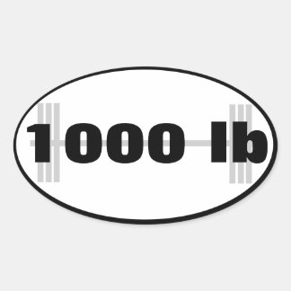 Sticker Ovale 1 000 lb total d'alimentation