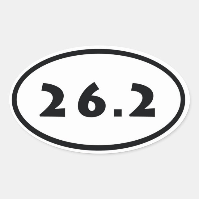 STICKER OVALE 26.2 (Devant)