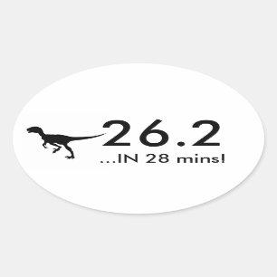 Sticker Ovale 26,2 Raptor