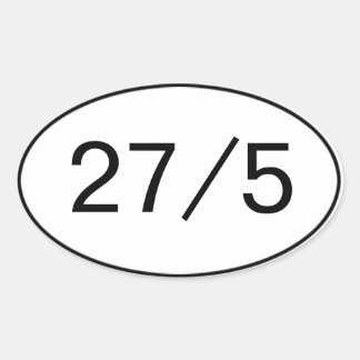 Sticker Ovale 27 dans l'autocollant 5