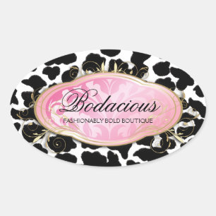 Sticker Ovale 311 Boutique Bodacious Leopard Spots