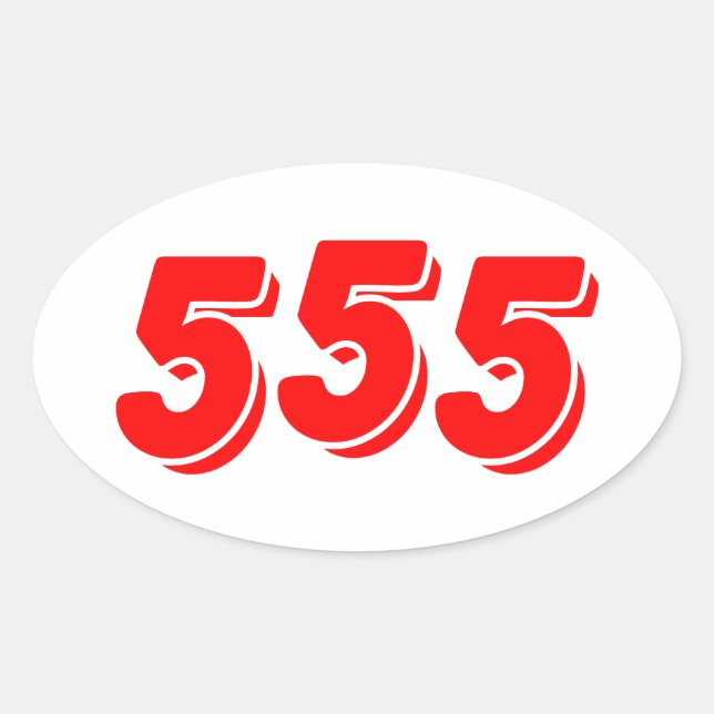 STICKER OVALE 555 (Devant)