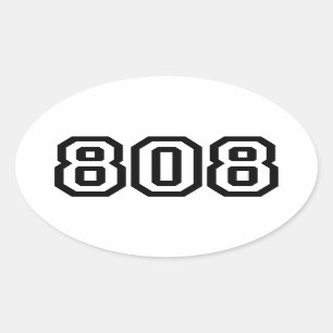 STICKER OVALE 808