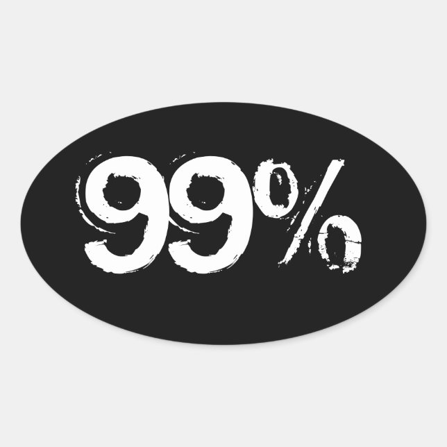 STICKER OVALE 99% (Devant)