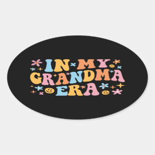 Sticker Ovale A l'ère de ma grand-mère I