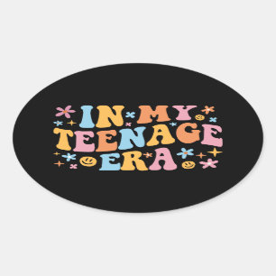 Sticker Ovale À Mon Ère Adolescent I