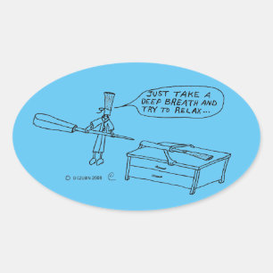 Sticker ovale à respiration profonde
