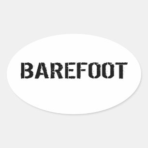 Sticker Ovale Adhésif pour pare-chocs aux pieds nus