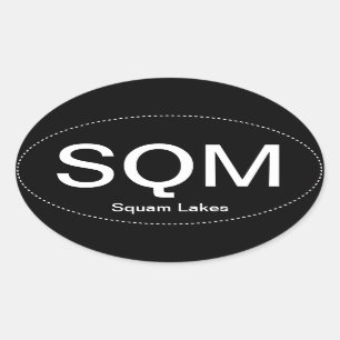 Sticker Ovale Adhésif pour pare-chocs d'ovale de SQM