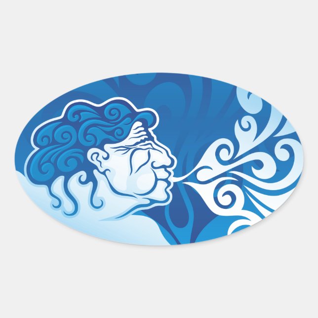 Sticker Ovale Aeolus (Devant)