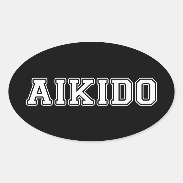 Sticker Ovale Aikido (Devant)