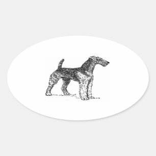 Sticker Ovale Airedale, dessin.png