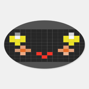 Sticker Ovale Ajoutez un sourire supplémentaire avec cet autocol