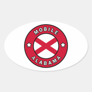 Sticker Ovale Alabama mobile