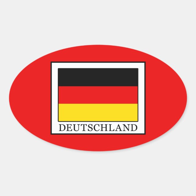 Sticker Ovale Allemagne (Devant)