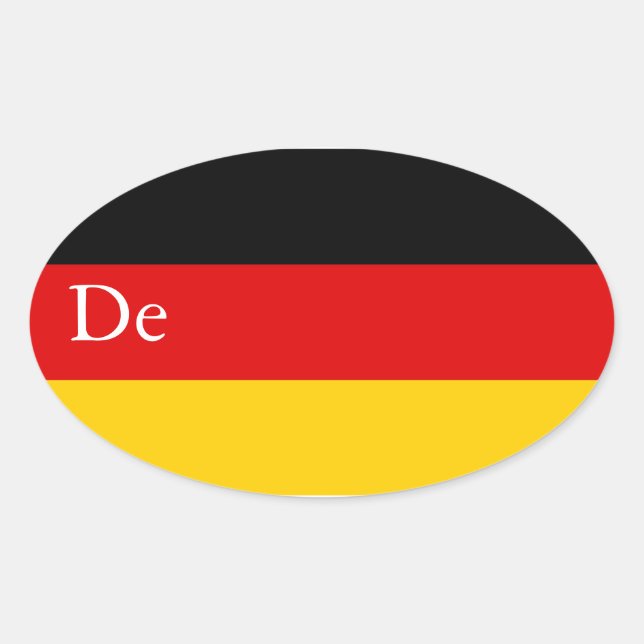 STICKER OVALE ALLEMAGNE (Devant)