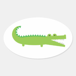 Sticker Ovale Alligator