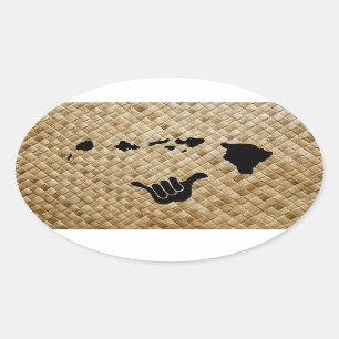 Sticker Ovale Aloha Hawai'i