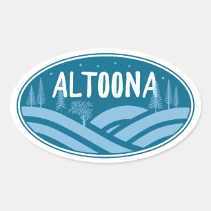 Sticker Ovale Altoona Pennsylvania Outdoors