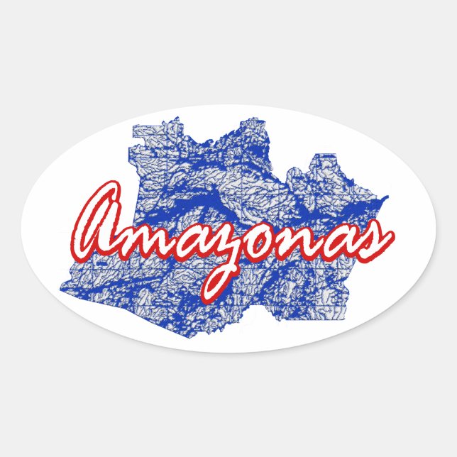 Sticker Ovale Amazonas (Devant)