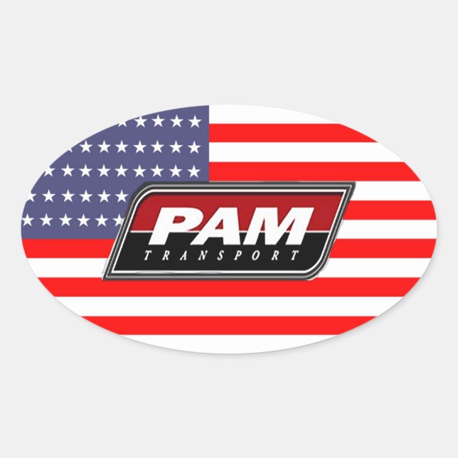 Sticker Ovale American Pride PAM Transport (Devant)