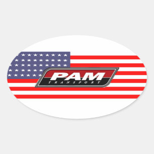Sticker Ovale American Pride PAM Transport