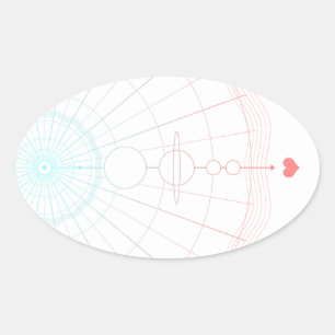 Sticker Ovale amour universel