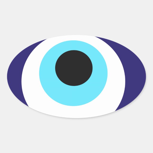 Sticker Ovale Amulet nazar (nazar boncuğu) (Devant)