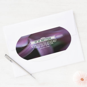 Sticker Ovale Andre Gide Citation Inspirationnelle "Ce que vous 