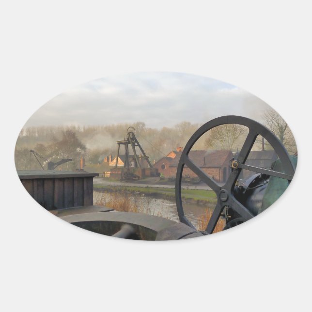 STICKER OVALE ANGLETERRE VICTORIENNE (Devant)