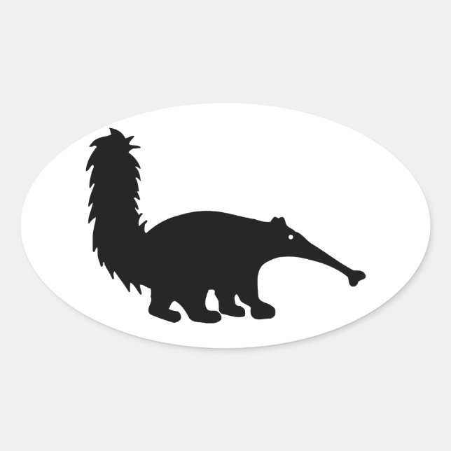 Sticker Ovale Anteater (Devant)