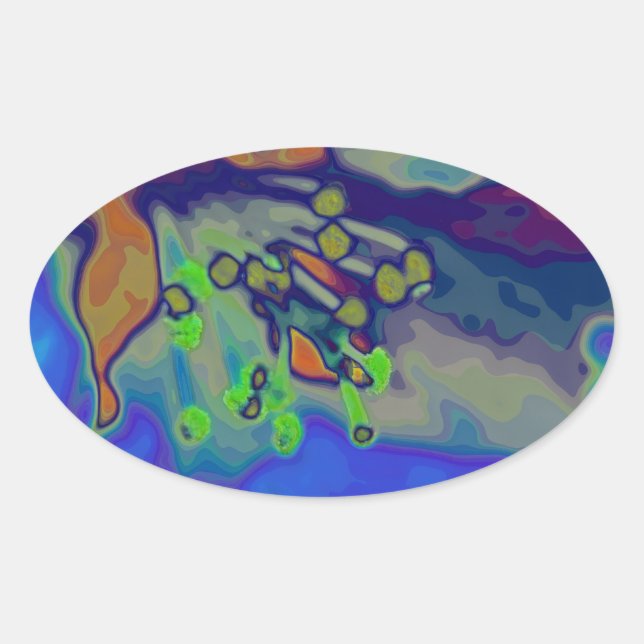 Sticker Ovale Apfelblüte (Devant)