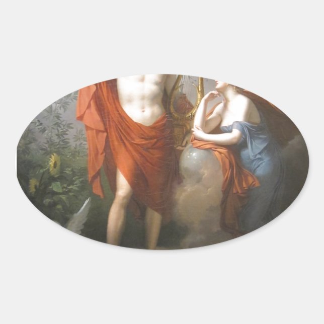 Sticker Ovale apollo & muses (Devant)