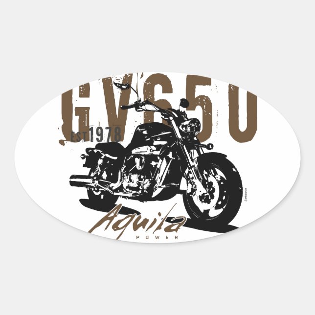 Sticker Ovale Aquila L'Aigle (Devant)