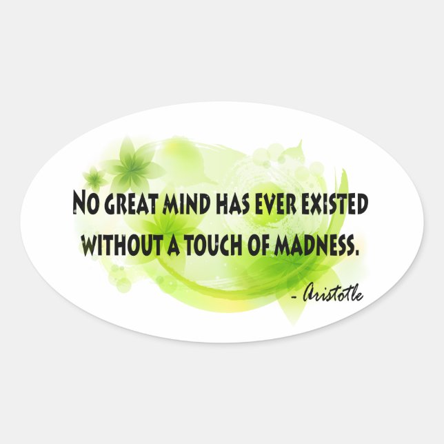 Sticker Ovale Aristote (Devant)