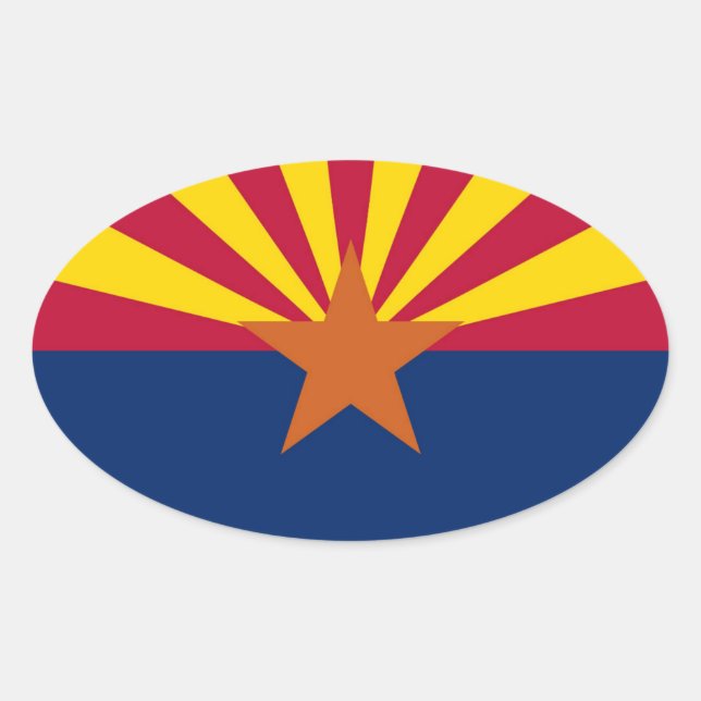 Sticker Ovale Arizona (Devant)