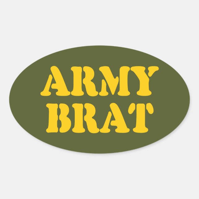 STICKER OVALE ARMÉE BRAT (Devant)