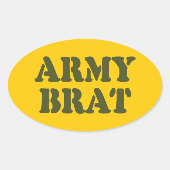 STICKER OVALE ARMÉE BRAT (Devant)