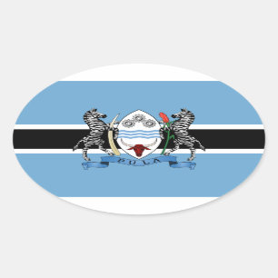 Sticker Ovale Armoiries du Botswana